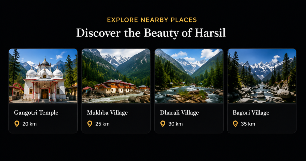 Harsil Pinewood Homestay near by place